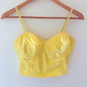 Aritzia TNA Bustier Crop Top